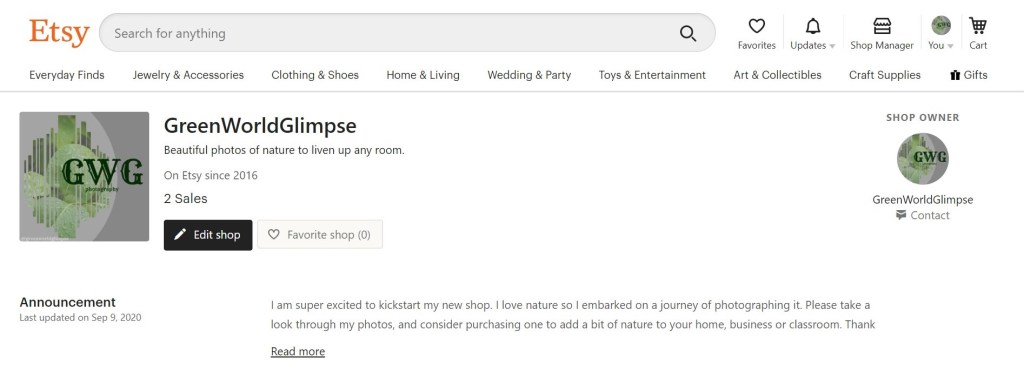 I Re-launched my Etsy&nbsp;Shop!
